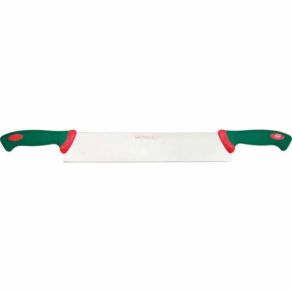 Sanelli Coltello da formaggio PREMANA a 2 manici, impugnatura ergonomica, lunghezza lama 36 cm; 36 cm (L); verde