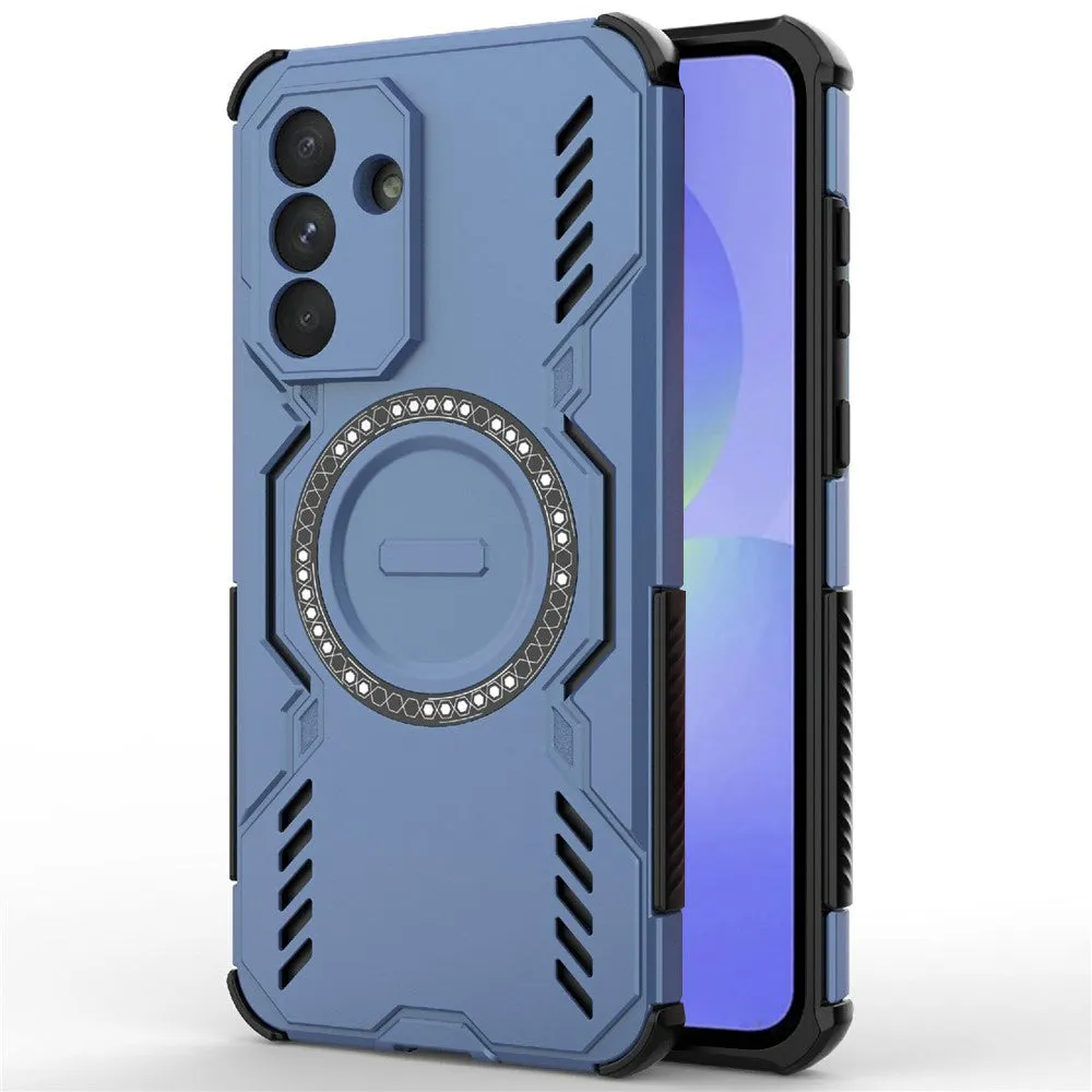 Custodia MagSafe per Samsung Galaxy A36 A366, Techsuit, ArmorMag, Blu