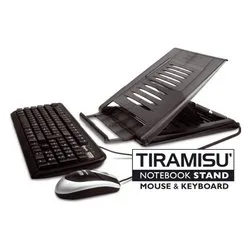 Supporto notebook TIRAMISU Stand Bundle con Tastiera e Mouse Black XTMS100KM