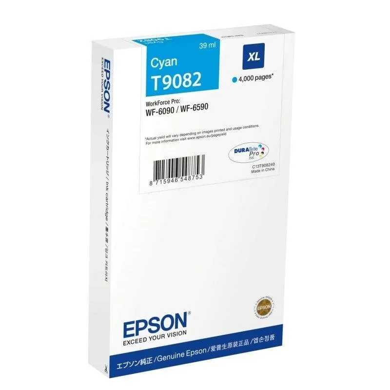 Cartuccia per Stampanti Epson T9082 XL Cyan