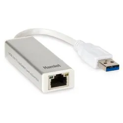 Adattatore di rete Gigabit (1000Base-TX) Type A Silver e White HNU3GIGA