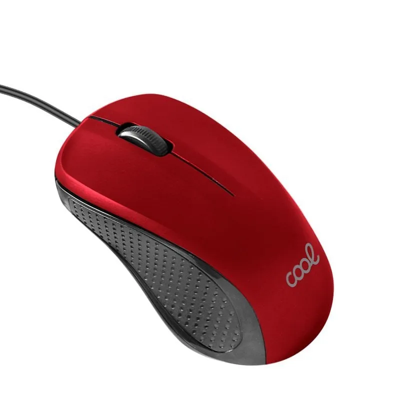 Mouse Cool con cavo USB rosso 1200 DPI