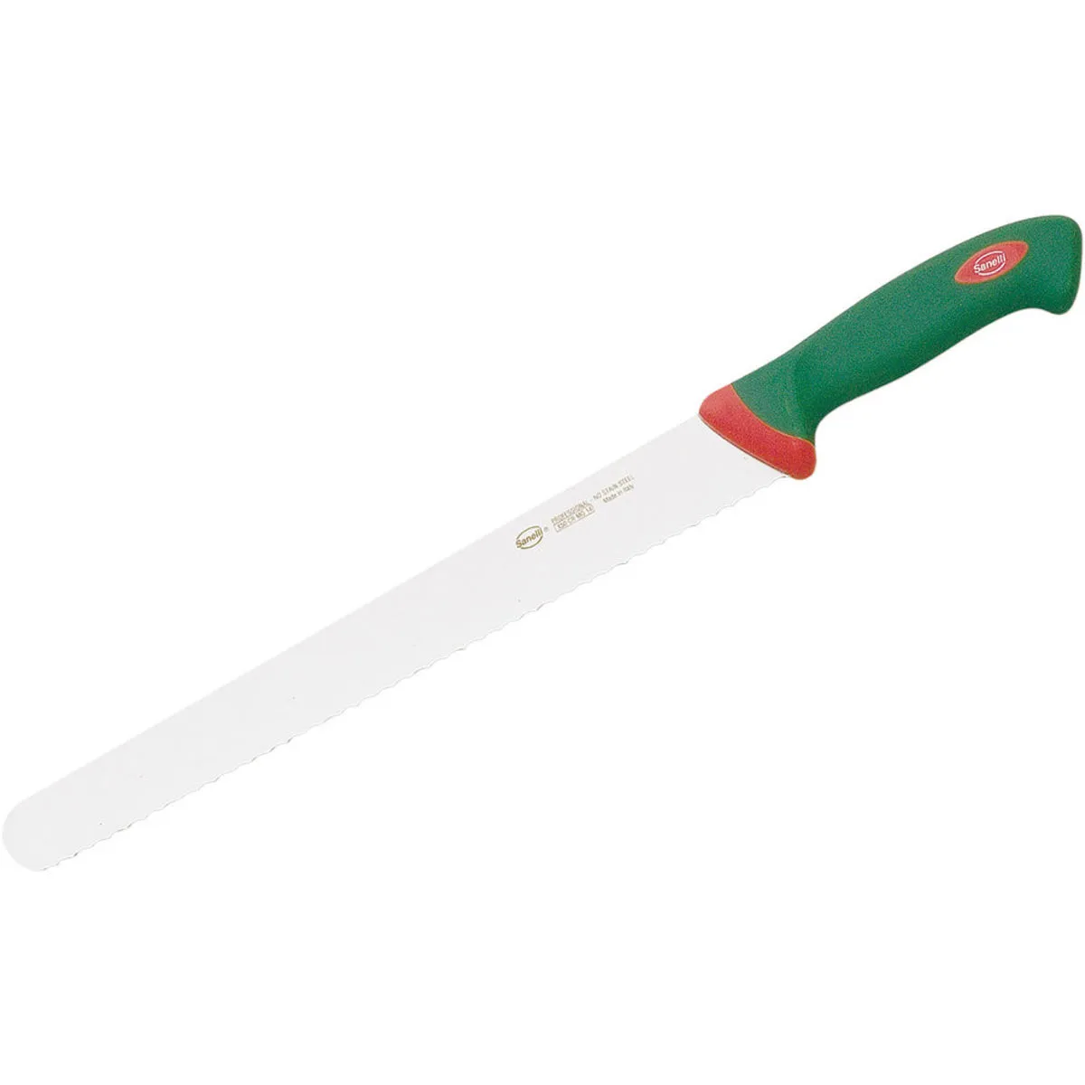 Sanelli Coltello da pane PREMANA, manico ergonomico; 31.5 cm (L); verde