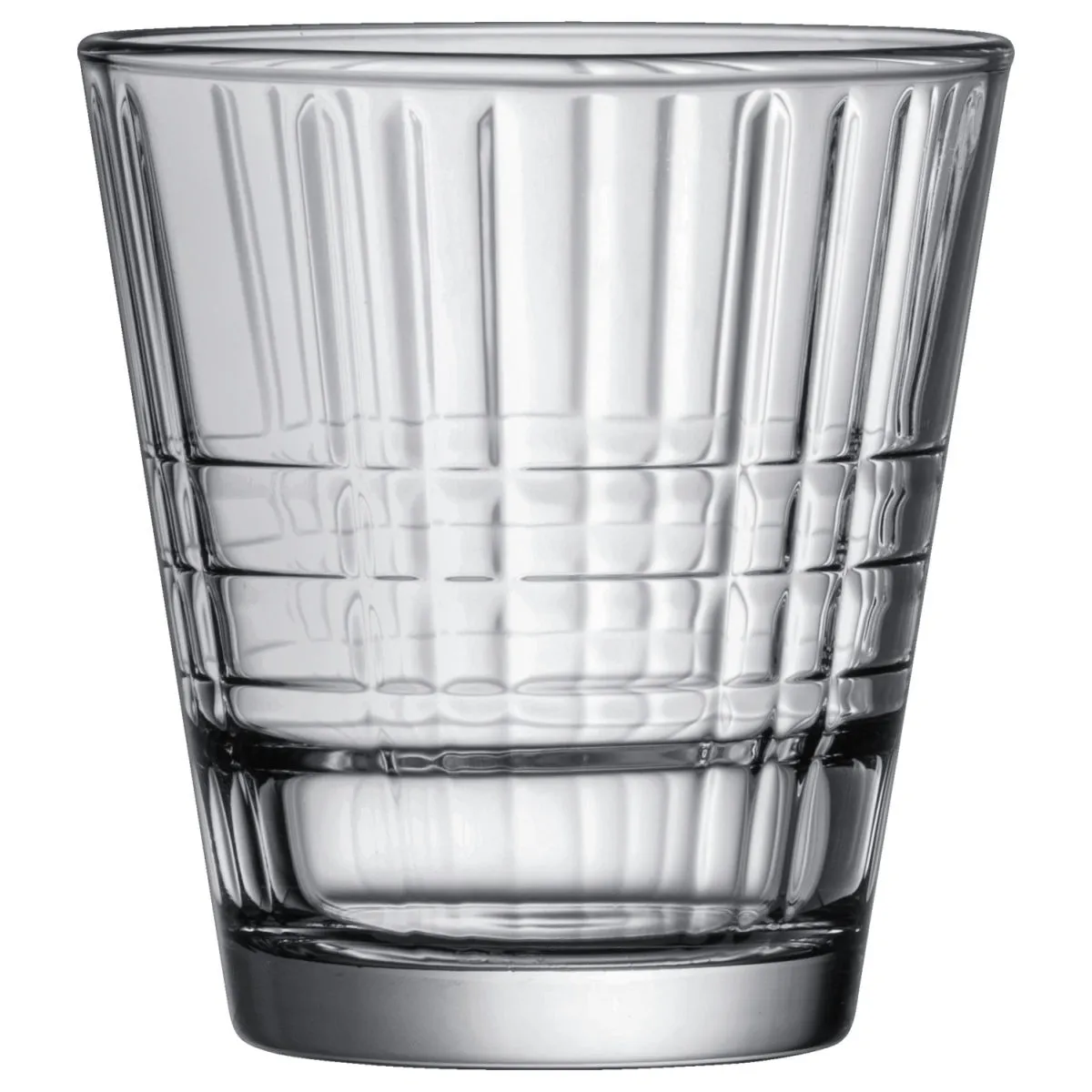 6x Arcoroc Tumbler Stack up Cross; 260 ml, 8x9.2 cm (ØxH); trasparente; 6 pz. / Pacco
