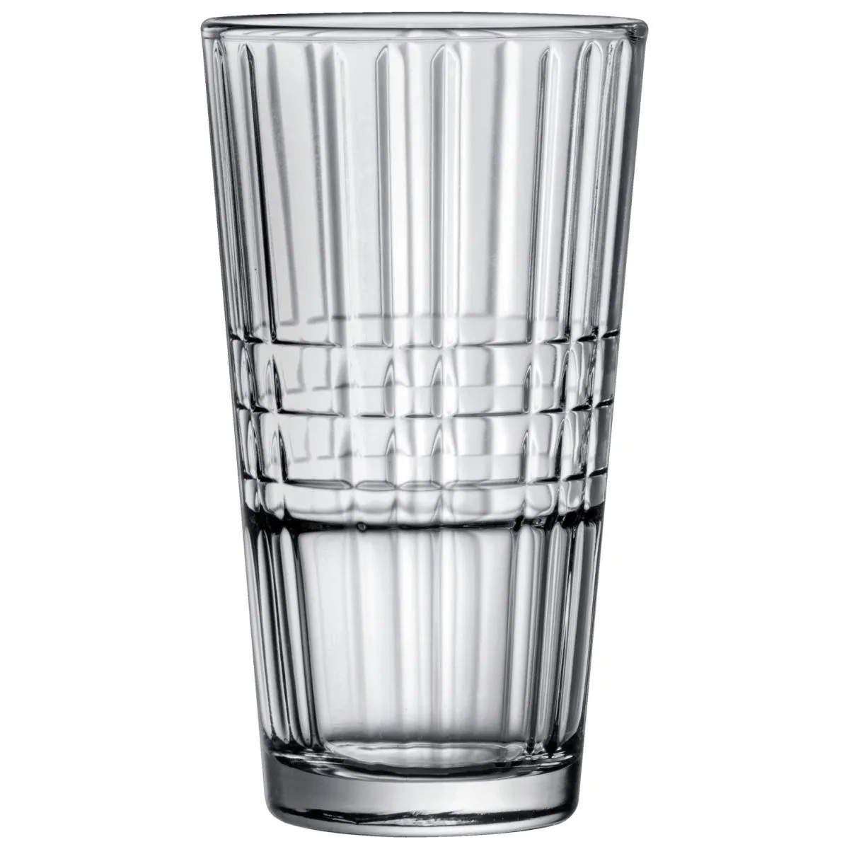 6x Arcoroc Tumbler alto Stack up Cross; 350 ml, 7x14 cm (ØxH); trasparente; 6 pz. / Pacco
