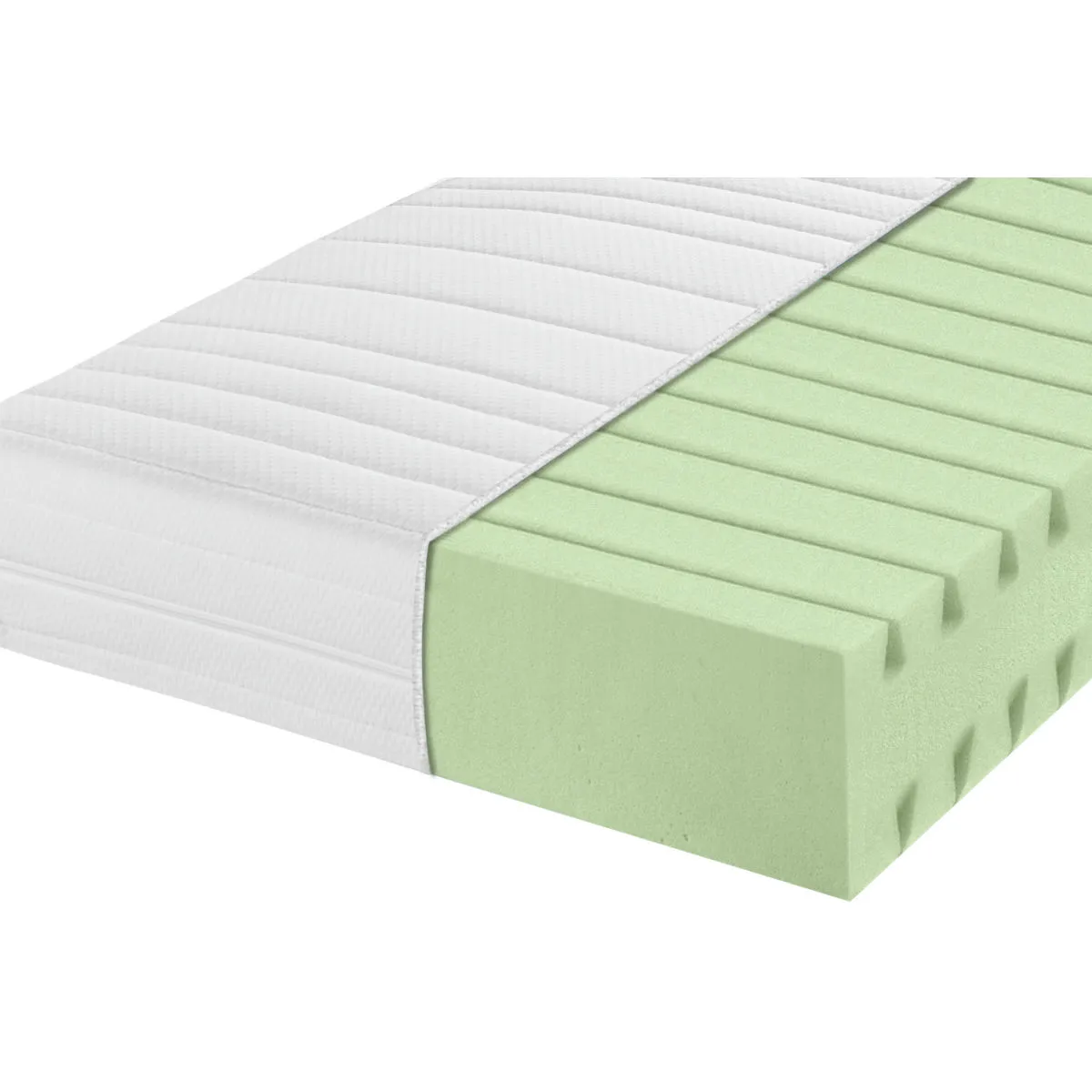 ERWIN M. Materasso schiuma a freddo; 160x200x21 cm (LxLxH); bianco; medio