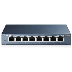Switch di rete 8 porte Easy Smart Gray TL SG108E Gigabit (1000Base-TX)