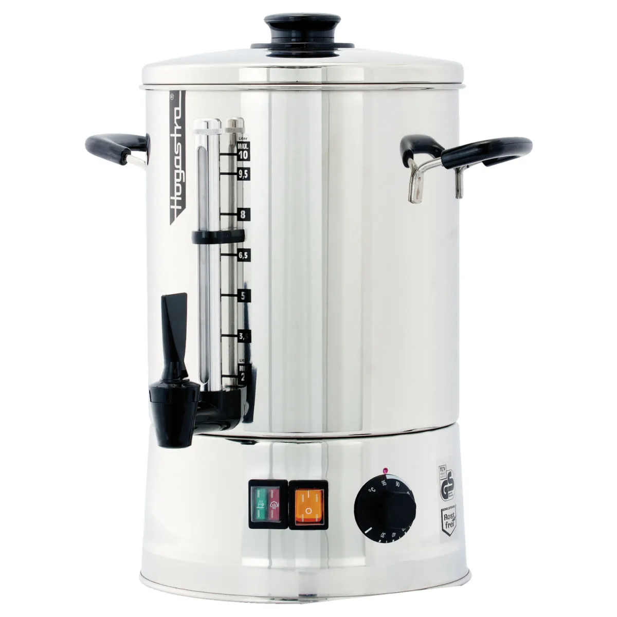 Hogastra Distributore acqua calda HWT-10; 10000 ml, 44x24 cm (HxØ); argento