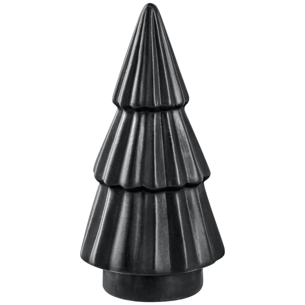Albero decorativo Nilas opaco; 10.5x21 cm (ØxH); nero
