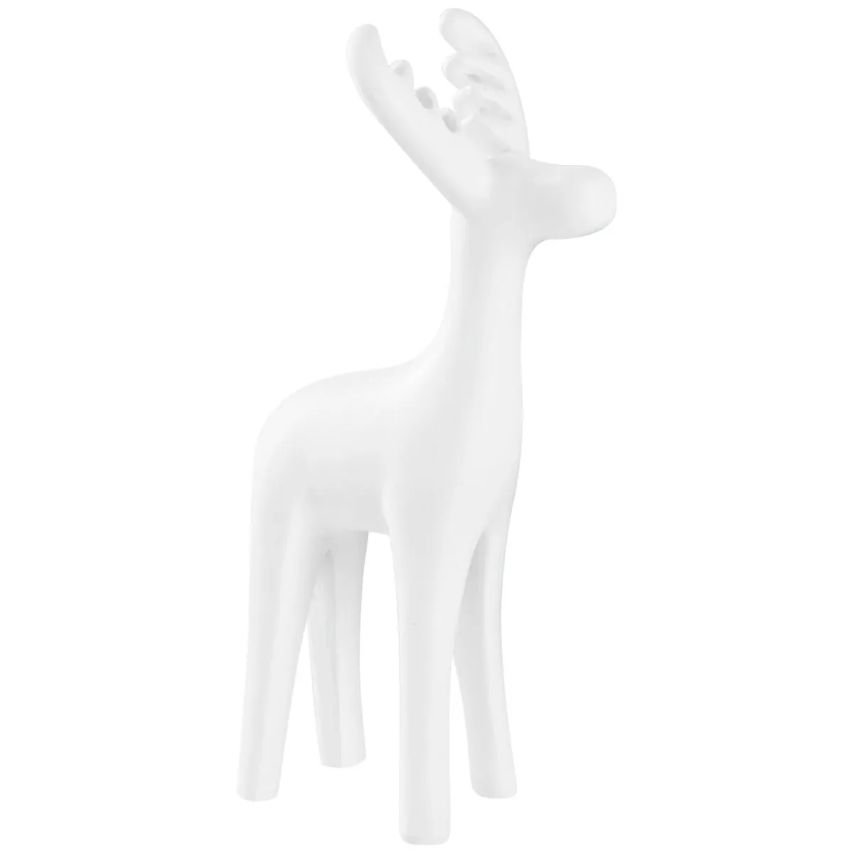 Renna decorativa Saron; 11x6.3x20 cm (LxLxH); bianco