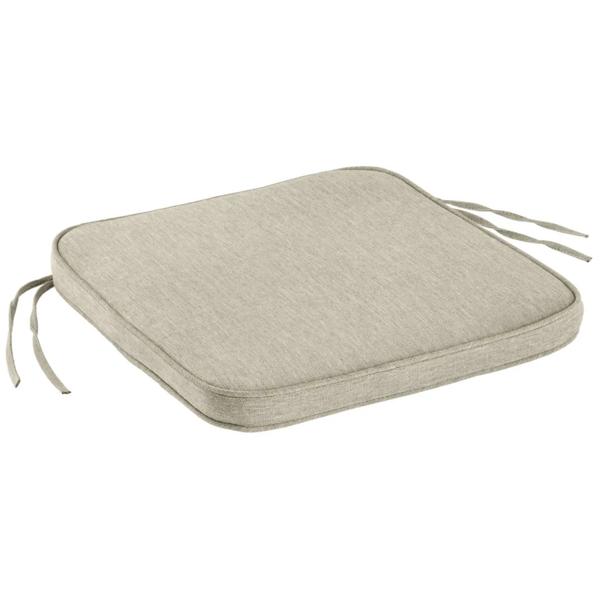 2x VEGA Cuscino per sedia Bavaria; 41x41x4 cm (LxLxH); beige melange; tinta unita; 2 pz. / Pacco