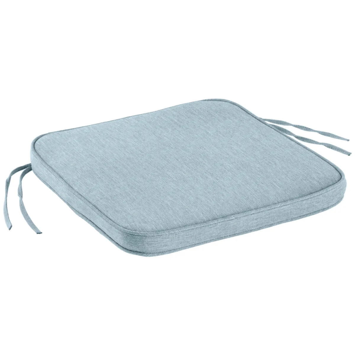 2x VEGA Cuscino per sedia Bavaria; 41x41x4 cm (LxLxH); azzurro melange; tinta unita; 2 pz. / Pacco