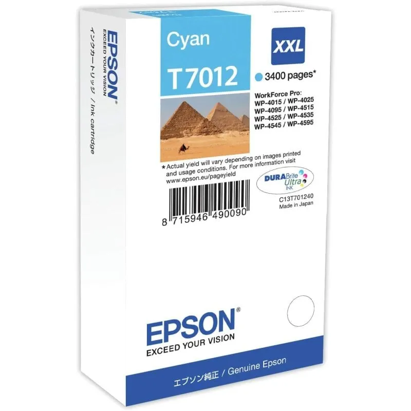 Cartuccia Epson T70124010 ciano XXL