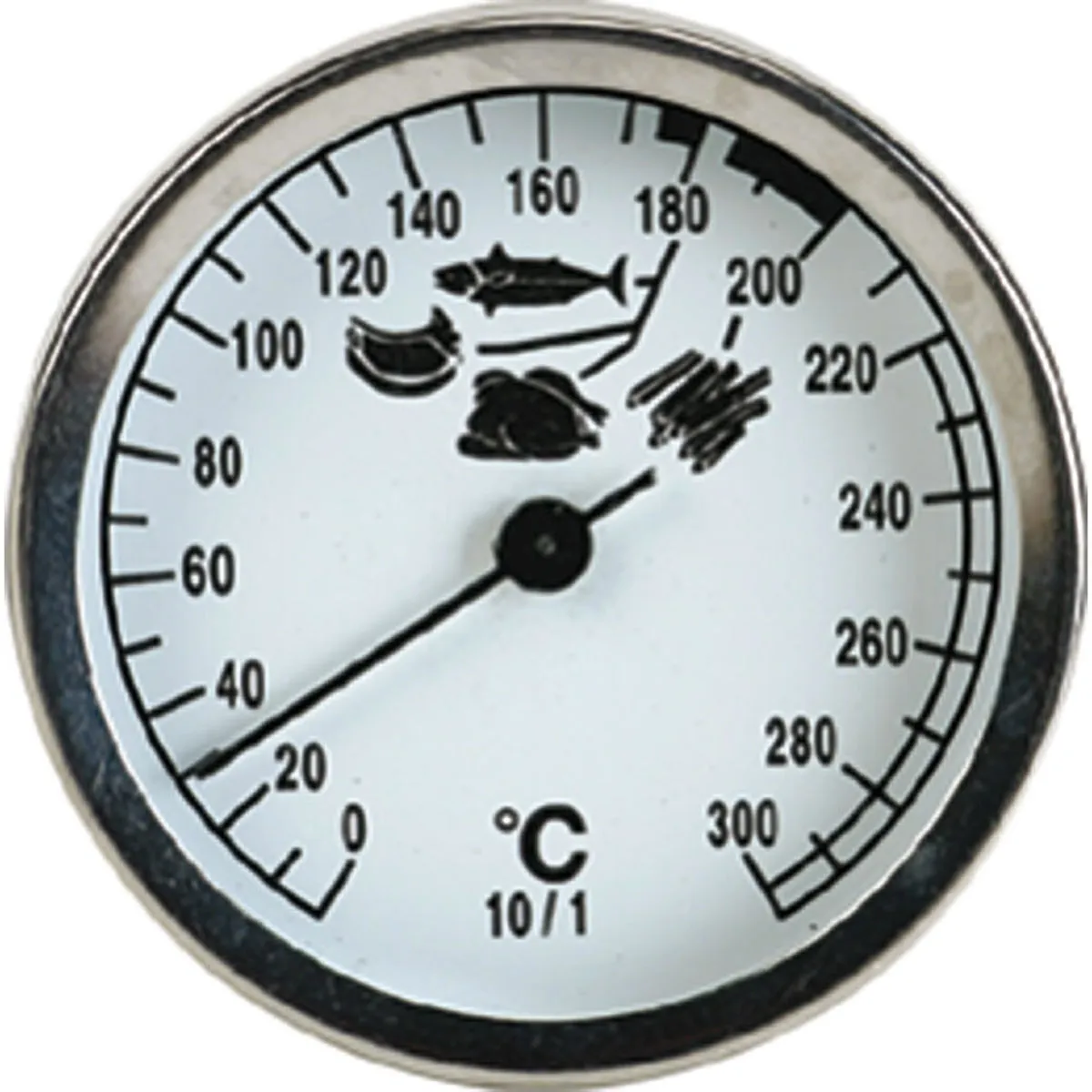 Stalgast Termometro a sonda, intervallo di temperatura da 0 °C a 300 °C; 16x5 cm (LxØ); argento
