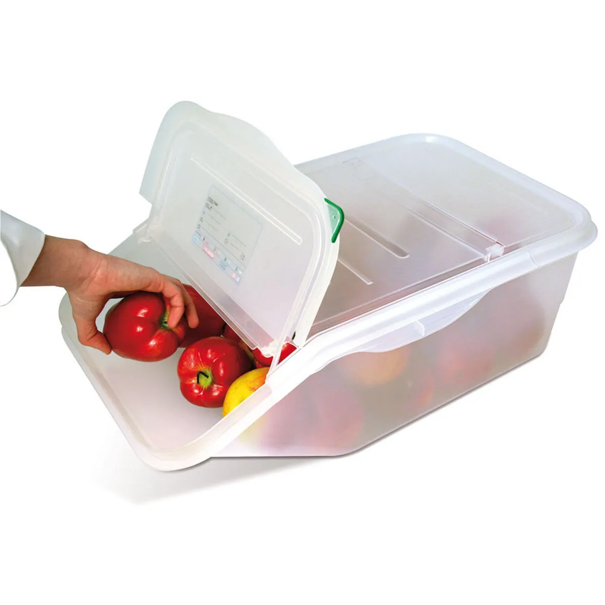 Stalgast Contenitore FIFO con coperchio, 7 litri; 7000 ml, 39.5x20 cm (LxH); trasparente