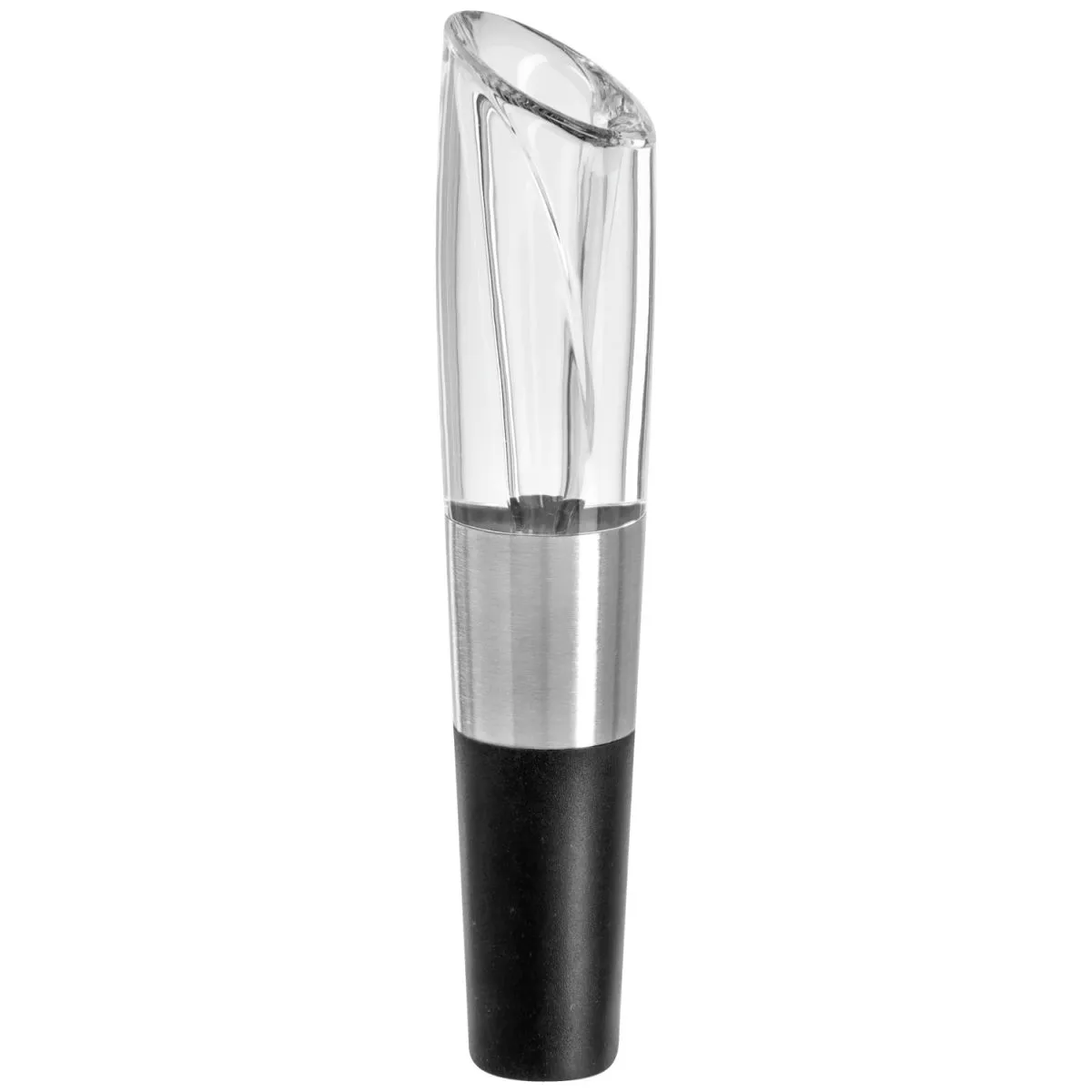 VEGA Tappo versatore vino Adalind; 11.5 cm (H); nero/trasparente