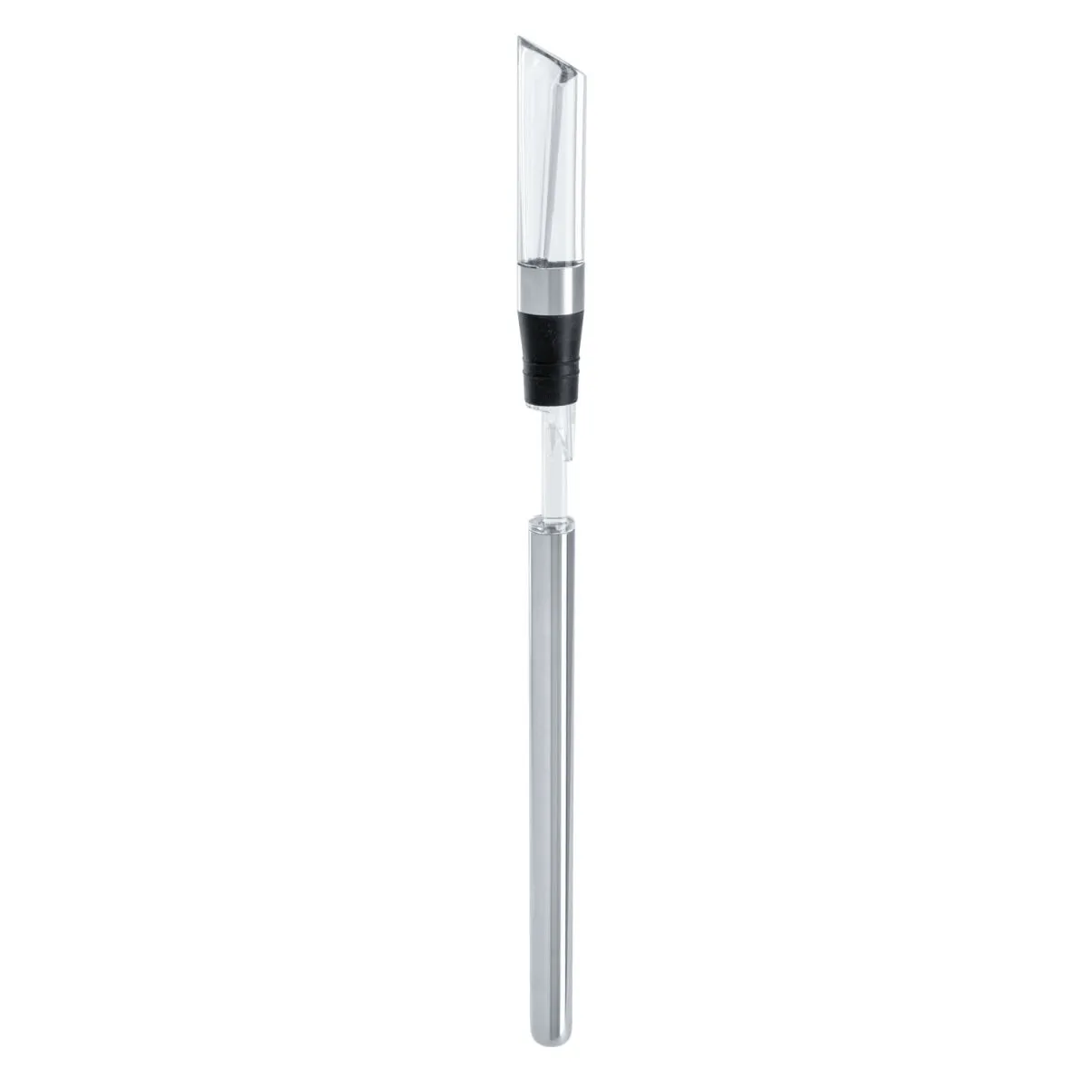 VEGA Tappo versatore vino Addi; 38 cm (L); nero/argento/trasparente