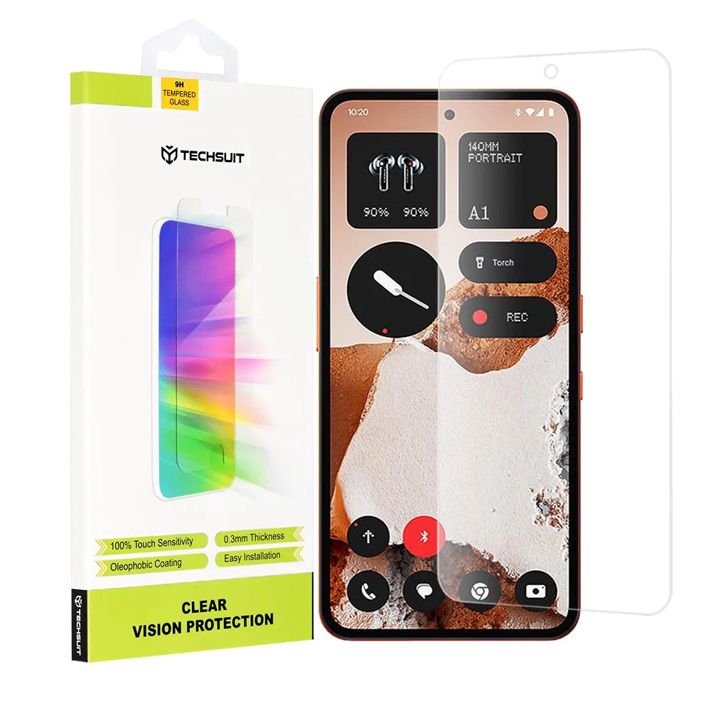 Pellicola protettiva per schermo Techsuit Clear Vision per Nothing CMF Phone 2 Pro, Vetro temperato, Full Glue