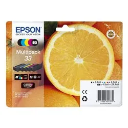 Set cartucce stampante Serie Arance Nero/Ciano/Magenta/Nero photo/Giallo CLARIA Multipack 33 C13T33374021