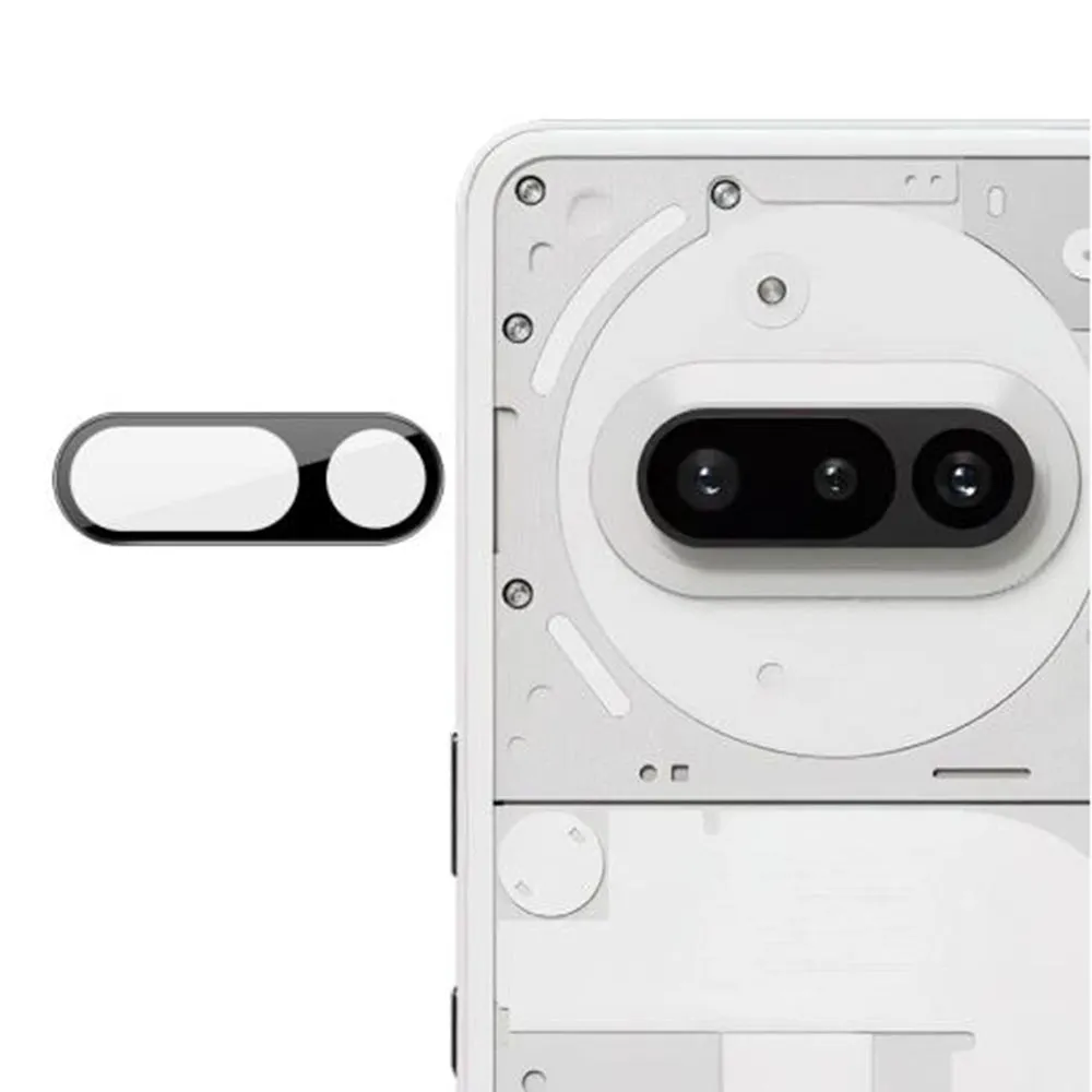 Pellicola protettiva per fotocamera posteriore Techsuit per Nothing Phone (3a), vetro temperato, nero