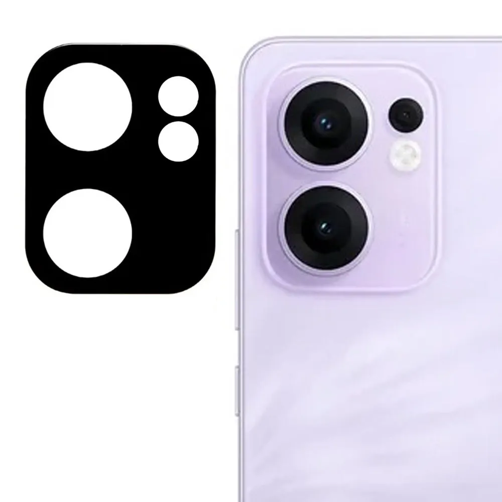 Pellicola protettiva per fotocamera posteriore Techsuit per Oppo Reno13 FS 5G / Reno13 F 4G / Reno13 F, Vetro temperato, Nero