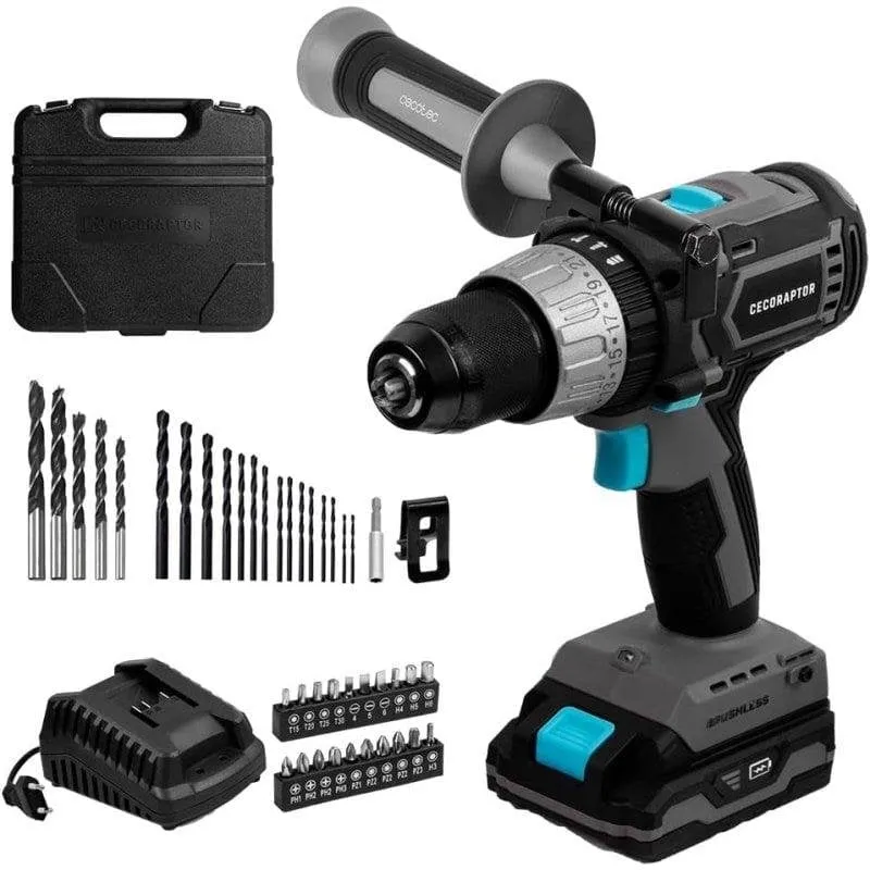 Trapano Cecotec CecoRaptor Perfect ImpactDrill 2020 Brushless Ultra 20V 2000mAh 2 velocità LED