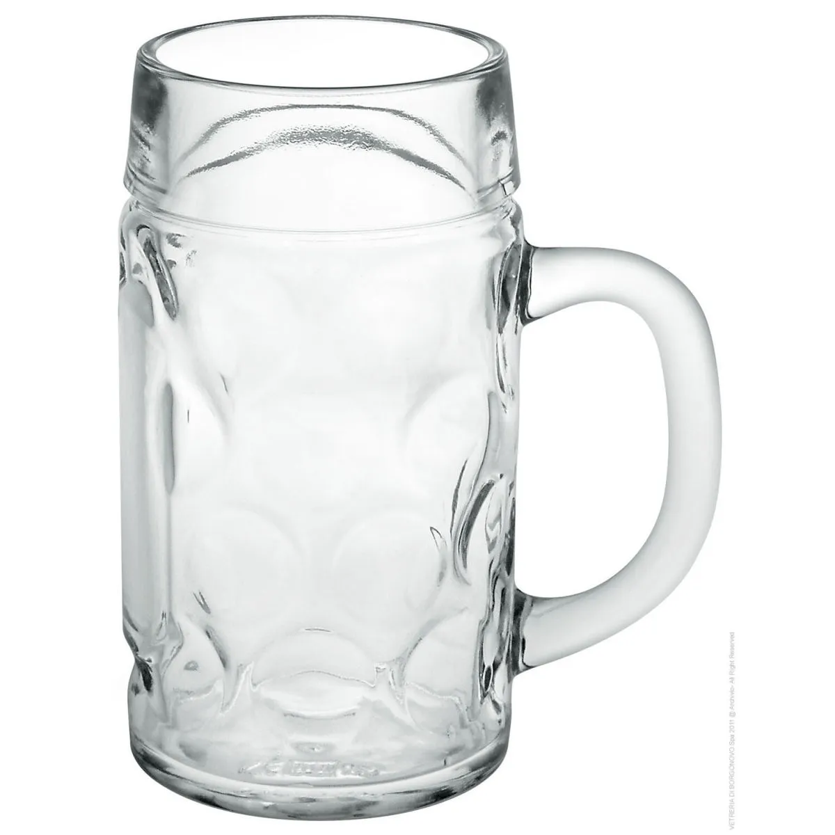 6x van Well Bierkrug Wellco, 0,5 l /-/, Glas, van Well; 500 ml, 17 cm (H); trasparente; 0.5 l Segno di riempimento, 6 pz. / Pacco