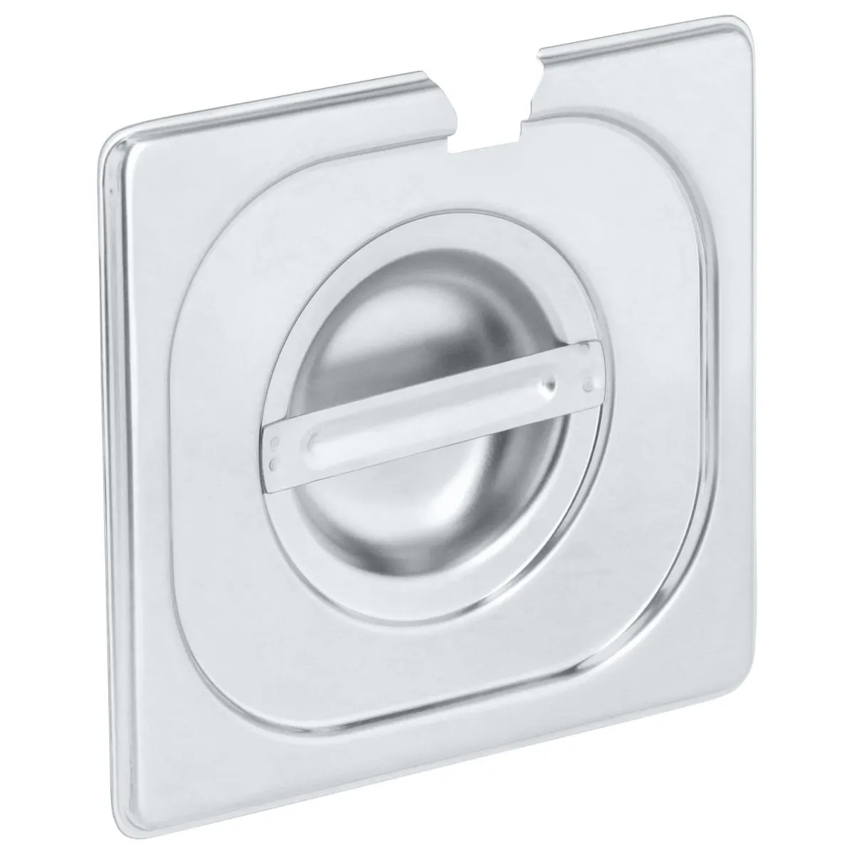 PULSIVA Coperchio gastronorm 1/6 Smart con inserto per cucchiaio; GN 1/6, 17.6x16.2 cm (LxL); argento