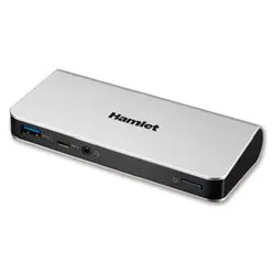 HUB 7 in 1 Docking Station Dual Display Grey e Black HDOCKS500C
