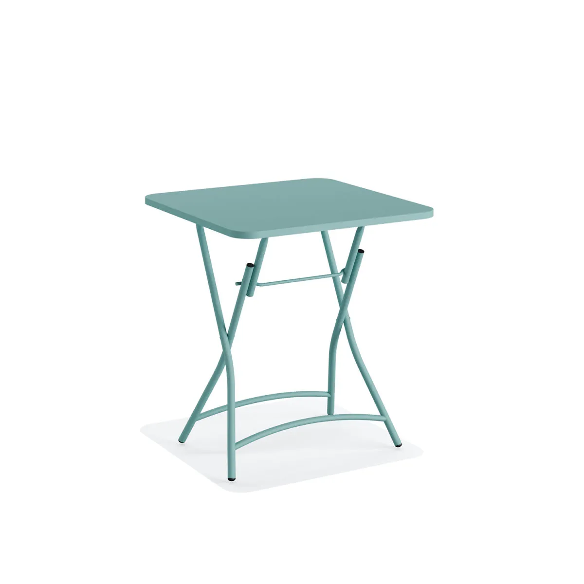 Feros Tavolo pieghevole Breeze Bistro in metallo; 60x60x74 cm (LxLxH); blu