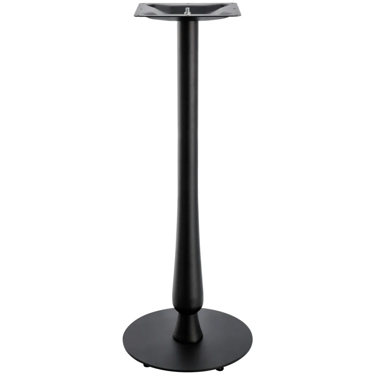 VEGA Base per tavolo alto da interno Barock rotondo; 43x108 cm (ØxH); nero; rotonda