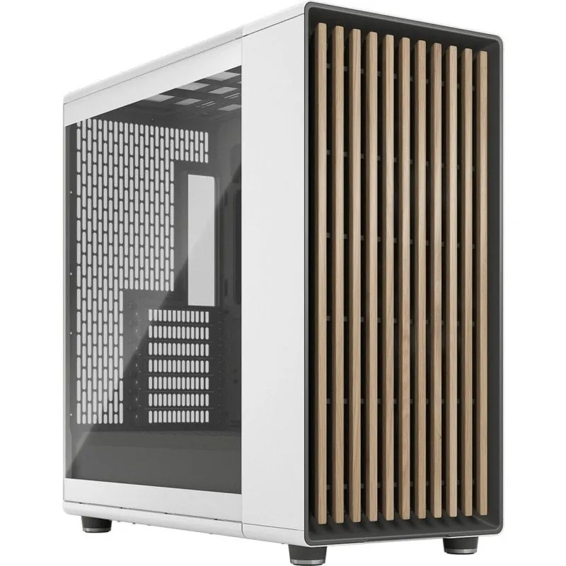 Fractal Design North XL TGC Midi Tower Vetro Temperato USB-C Bianco Gesso