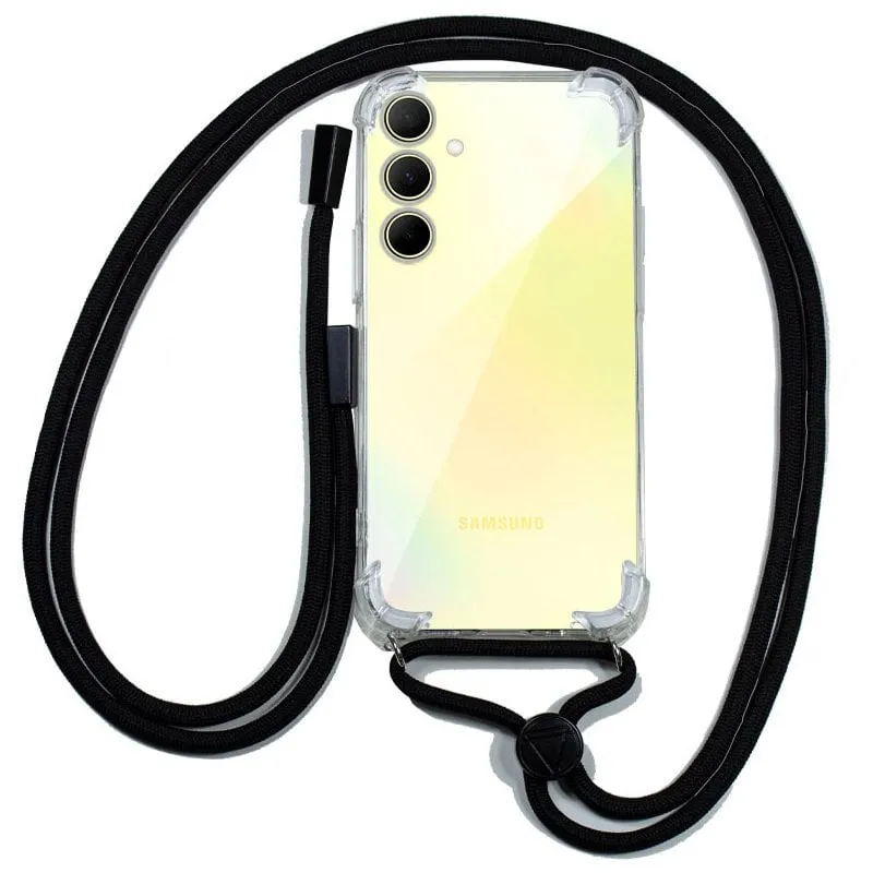 Custodia con cordino nero COOL per Samsung A356 Galaxy A35 5G