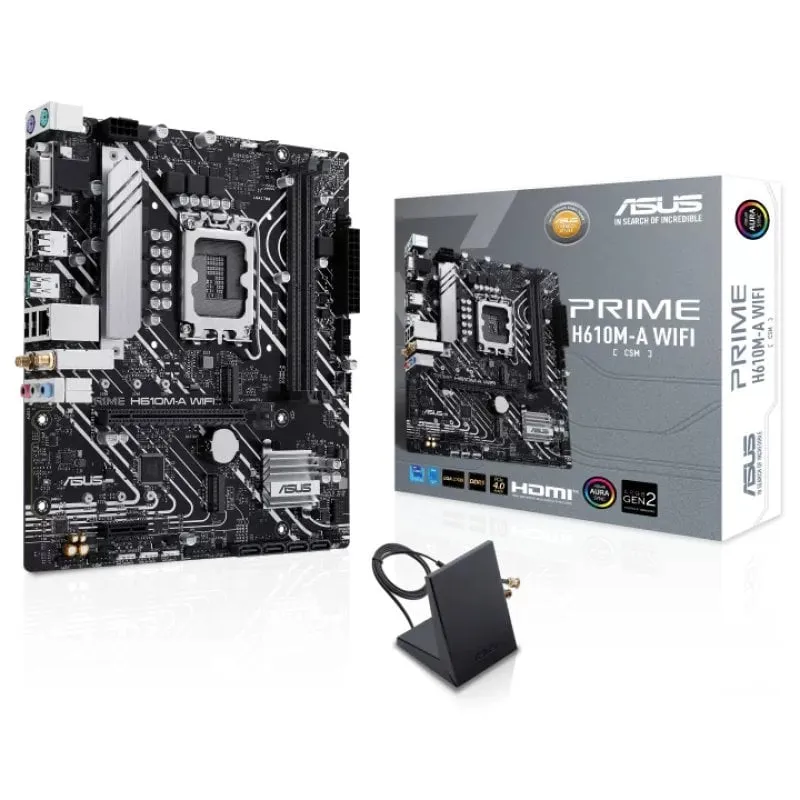 ASUS PRIME H610M-A WIFI Intel H610 LGA 1700 micro ATX
