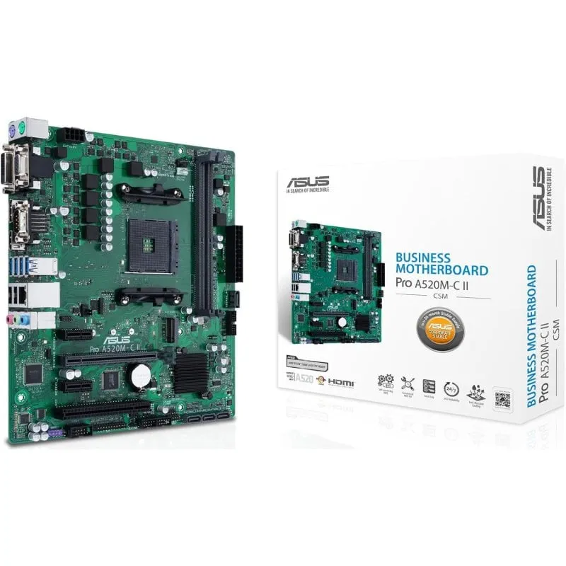 Presa micro ATX ASUS PRO A520M-C II/CSM AMD A520 AM4