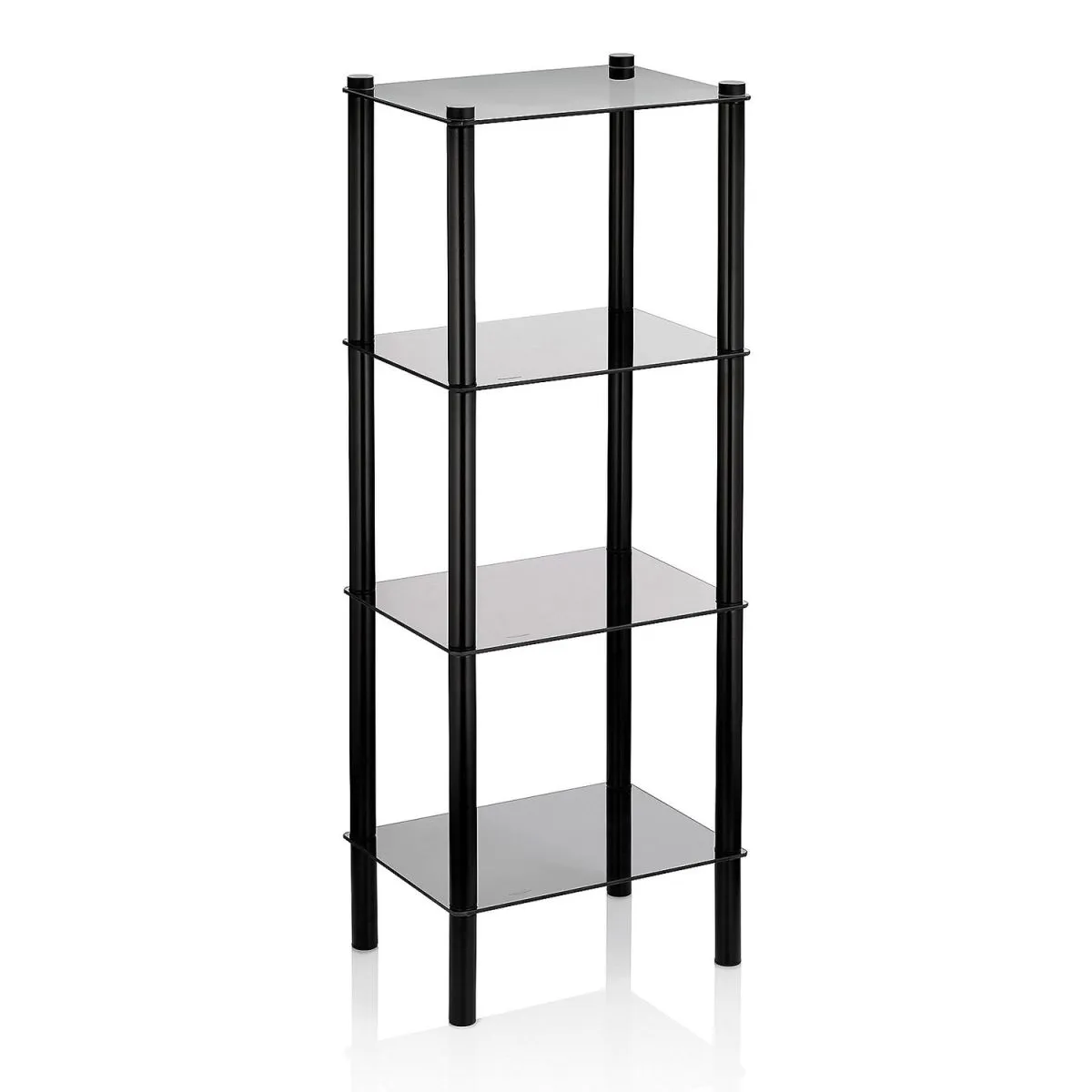 kela Scaffale Lars in metallo; 30x40x107 cm (LxPxH); nero