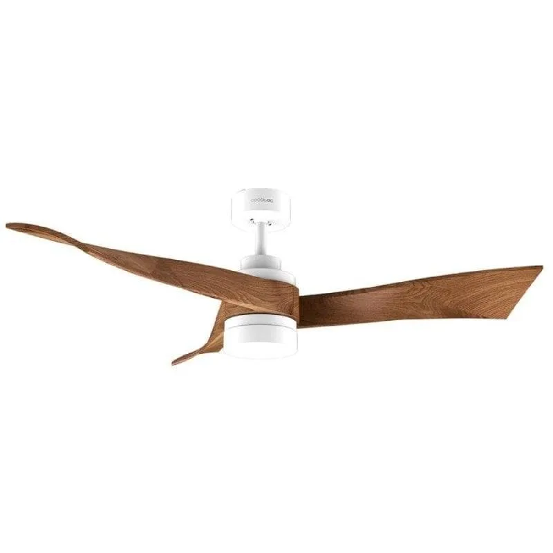 Cecotec EnergySilence Aero 5280 Ventilatore da soffitto in legno scuro con luce 52" 40W Legno