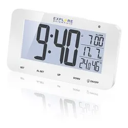 Sveglia Multifunzione radiocontrollata White RDC1004