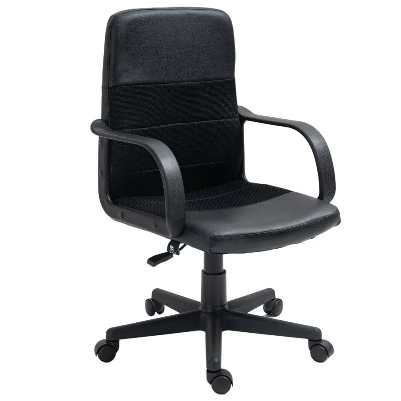 Sedia da scrivania PcCom Essential Smart nera