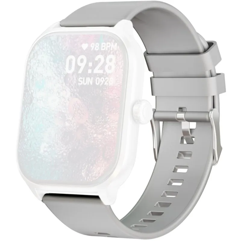 Cinturino PcCom Essential Fit Max per smartwatch Fit Max, silicone, grigio
