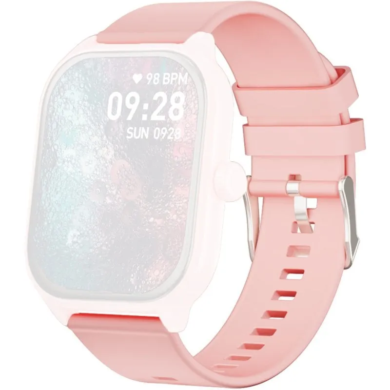 Cinturino PcCom Essential Fit Max per Smartwatch Fit Max, in silicone rosa