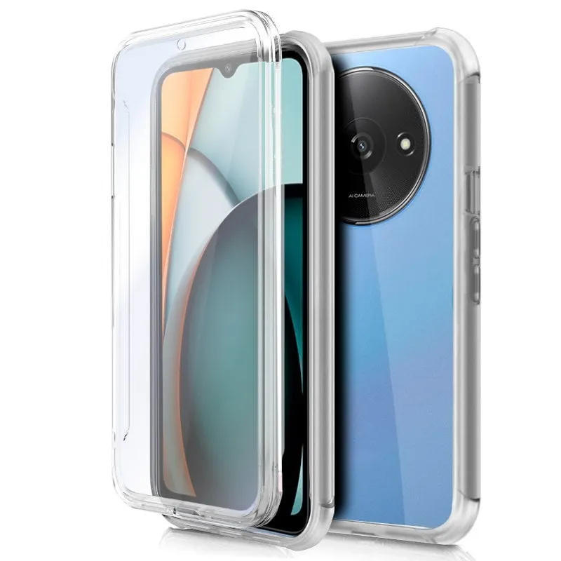Custodia in silicone trasparente 3D fronte + retro per Xiaomi Redmi A3