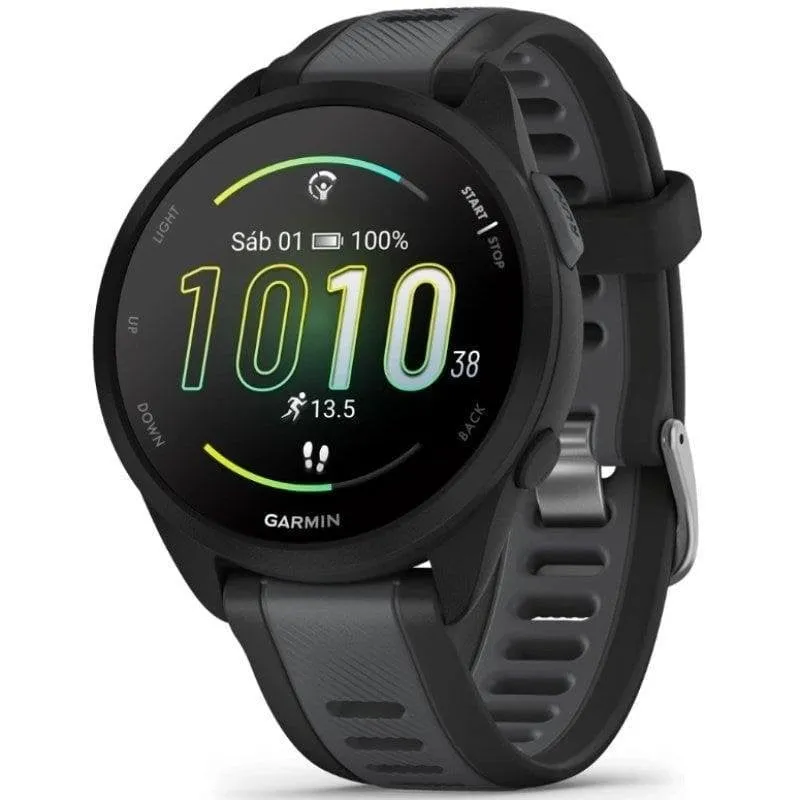 Garmin Forerunner 165 Bluetooth GPS 43mm AMOLED Nero Resistente 5ATM SpO2 Cardio