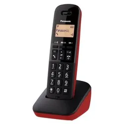 Cordless Singolo Dect (Ricaricabile) Black e Red KX TGB610JTR