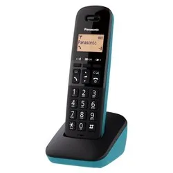 Cordless Singolo Dect (Ricaricabile) Black e Cyan KX TGB610JTC
