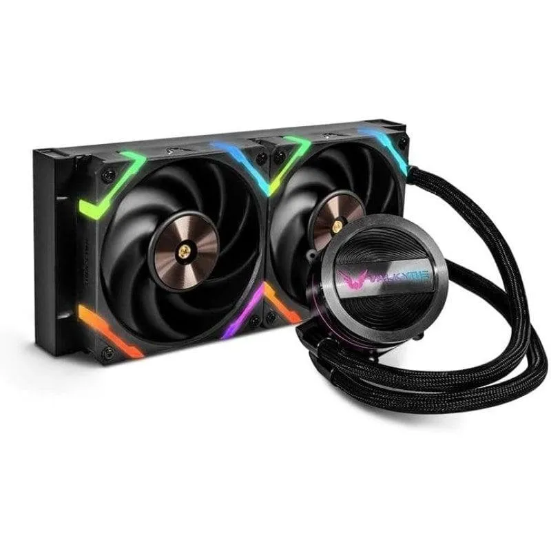 Refrigerazione Liquida Valkyrie Dragonfang 240 2 Ventole ARGB Nero