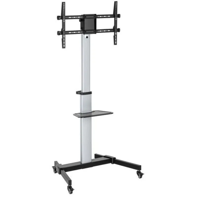Equip 650630 Supporto TV con Ruote 37-86" VESA 600x400 50KG Max Argento