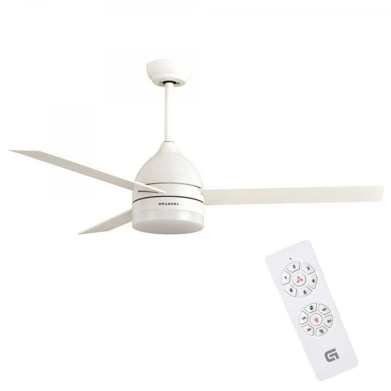 Ventilatore da Soffitto con Luce Grunkel SKYECO-42 25W 106cm 6 Velocità Telecomando Funzione Inverno