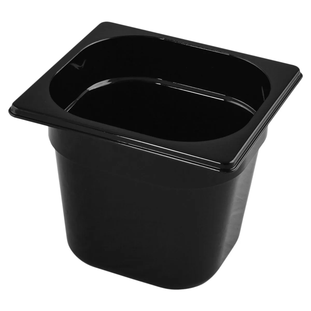 VEGA Contenitore gastronorm 1/6 Nero; GN 1/6, 2.3 l, 17.6x16.2x15 cm (LxLxP); nero
