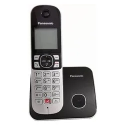 Cordless Singolo Dect (Ricaricabile) Black e Silver KX TG6851JTB